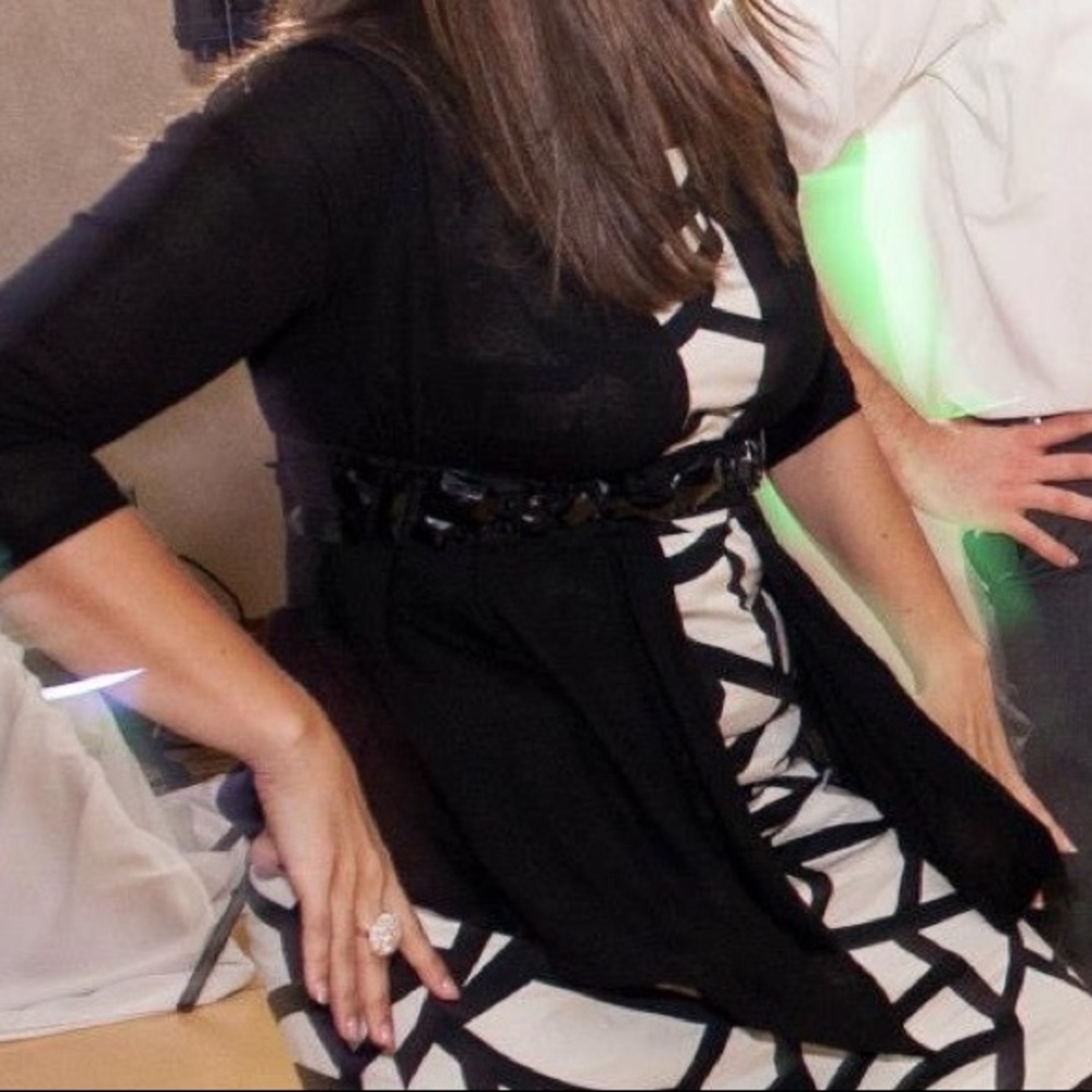 Cute belt with geometric tiles
